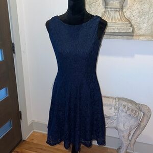 Speechless blue lace A dress sleeveless Sz M